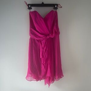 Carol Hannah 100% silk dress in pink. Size 10 EUC